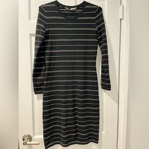 Athleta Sweater Weather Black Wool Dress, S